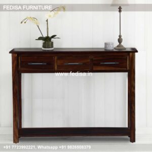 White Hall Table Mosaic Console Table Wood And Metal Console Table With Drawers