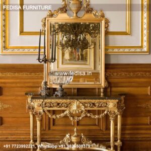 Vintage Console Table Two Tone Console Table Queen Anne Console Table