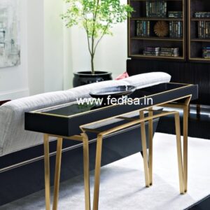 Drop Leaf Console Dining Table Sofa Table With Charging Station High End Console Tables