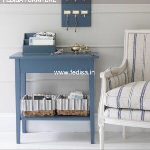 Bixby Console Table 151 Inch Console Table Navy Blue Entry Table