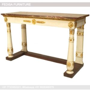 Marble And Wood Console Table Entry Room Table Mexican Pine Console Table