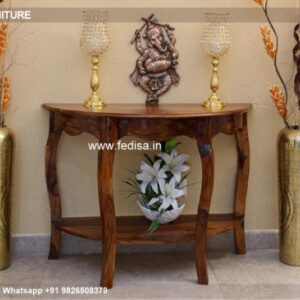 Wood Slab Console Table Console Shelf Table 70cm Console Table