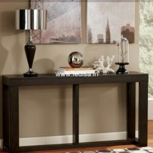 Ashley Furniture Wood Console Table Sofa Table With Charging Station High End Console Tables