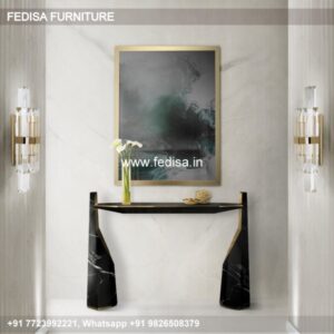 White Franklin Sofa Console Table With 3 Stools Concrete Hall Table Chrome Glass Console Table