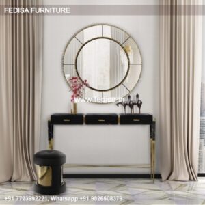 Round Console Table For Foyer 69 Drawer Console Table Decmode Console Table