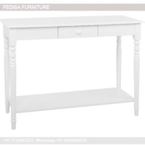 Mahogany Console Table With Drawers Sofa Table With Charging Station High End Console Tables