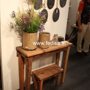 Barnwood Sofa Table Cross End Console Table Two Tier Console Table