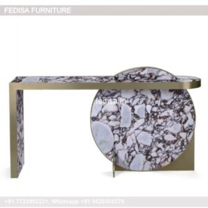 White Half Moon Console Table Matching Tv Stand Coffee Table And End Tables Del Hutson Console Table