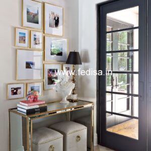 Wood And Metal Entry Table Matching Tv Stand Coffee Table And End Tables Del Hutson Console Table