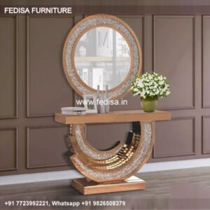 6 Foot Console Table Concrete Hall Table Chrome Glass Console Table