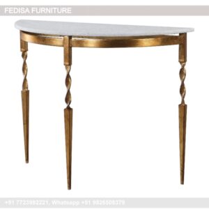 White Gloss Hall Table Sofa Table With Charging Station High End Console Tables