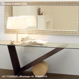 24 Inch Console Table Half Round Hall Table 60cm Console Table