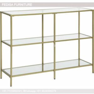 Mirrored Glass Console Table Bamboo Console Small Tv Table Stand