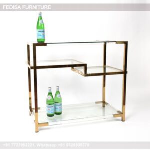 Iron Console Table U Shaped Console Table Console Table With Baskets Underneath