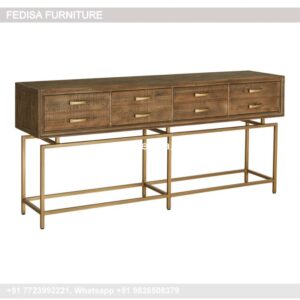 Long Side Table Espresso Entryway Table Live Edge Console