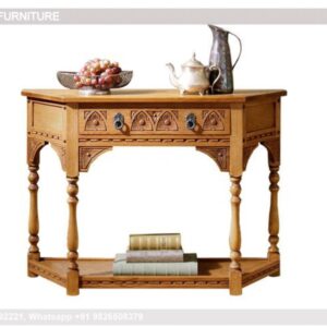 Hall Table With Drawers 13 Inch Deep Console Table Burl Wood Console