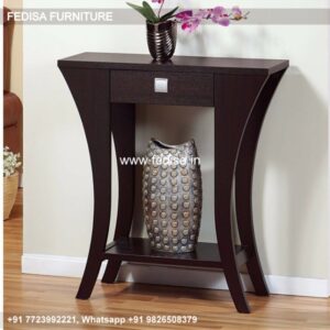 Small Hallway Table One Drawer Console Table Unfinished Wood Console Table