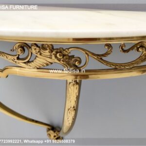 Porter Sofa Table Wood Half Moon Console Table 101 Inch Console Table