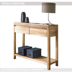 Wood Console Table Espresso Entryway Table Live Edge Console