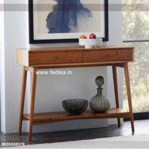 Criss Cross Console Table Solid Wood Console Country Console Table