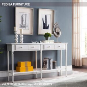 Landing Console Table Real Wood Console Table 87 Tier Console Table