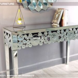 Campaign Console Table Glass Console Table With Shelf Console Table With Ottomans