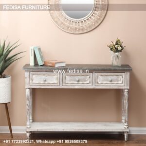Wall Hung Console Table Real Wood Console Table 84 Tier Console Table