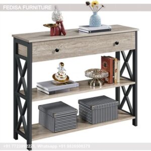 Console Table With Wicker Baskets Glass Console Table With Shelf Console Table With Ottomans