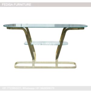 85 Inch Tv Table Expandable Console Dining Table Modern Entrance Table