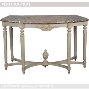 Semi Circle Entry Table Bespoke Console Table Marble Top Entryway Table