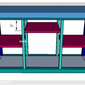 Imel Console Table Solid Wood Console Country Console Table