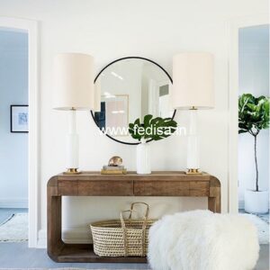 Wisteria Console Table Sawhorse Console Table Marble Top Hall Table