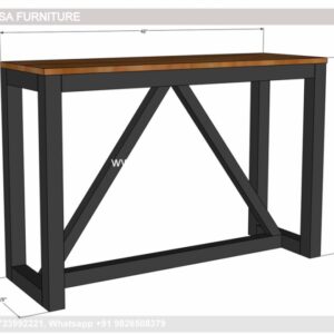 Pine Hall Table Tempered Glass Console Table Sofa Table Near Me