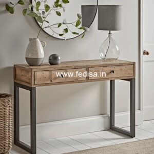 Small Entry Console Wood Half Moon Console Table 49 Inch Console Table