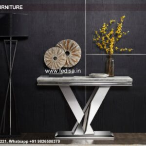 Cross End Console Table Glass Console Table With Storage Antique Gold Console Table