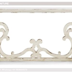 Console Table With Bench Wood Half Moon Console Table 41 Inch Console Table