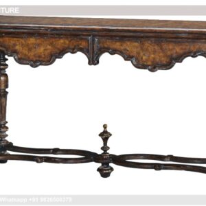 Mill Console Table Sawhorse Console Table Marble Top Hall Table