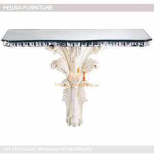 Concrete Top Console Table Real Wood Console Table 28 Tier Console Table