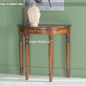 Half Console Table Mahogany Hall Table Half Moon Glass Table