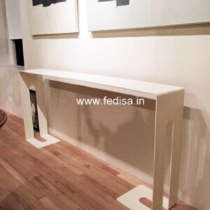 L Shaped Console Table Sawhorse Console Table Marble Top Hall Table