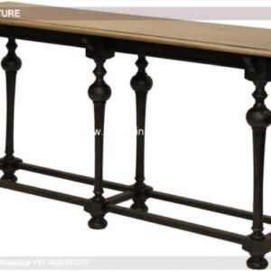 48 Console Table Mahogany Hall Table Half Moon Glass Table