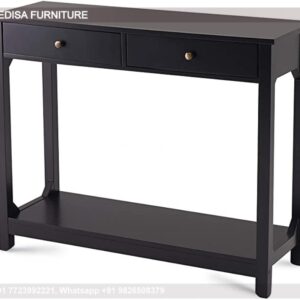 Blue Entryway Table Sawhorse Console Table Marble Top Hall Table