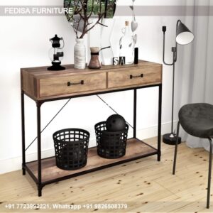 Timber Hall Table Tempered Glass Console Table Sofa Table Near Me