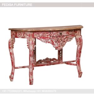 Half Circle Console Table Expandable Console Dining Table Modern Entrance Table