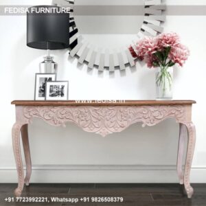 2 Drawer Console Table Glass Console Table With Storage Antique Gold Console Table