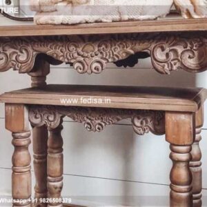 Gold Console Wood Half Moon Console Table 18 Inch Console Table