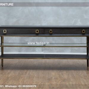 Small Foyer Table Expandable Console Dining Table Modern Entrance Table