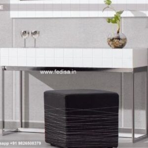 70 Inch Console Table Mahogany Hall Table Half Moon Glass Table