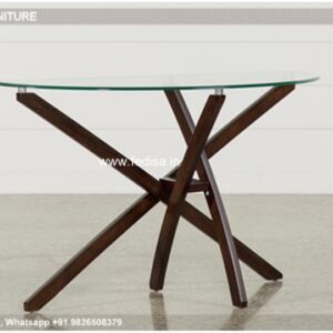 Teak Console Table Mahogany Hall Table Half Moon Glass Table
