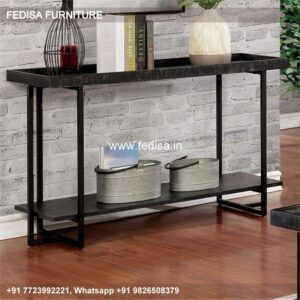 Two Leg Console Table Bohemian Console Table Half Round Side Table